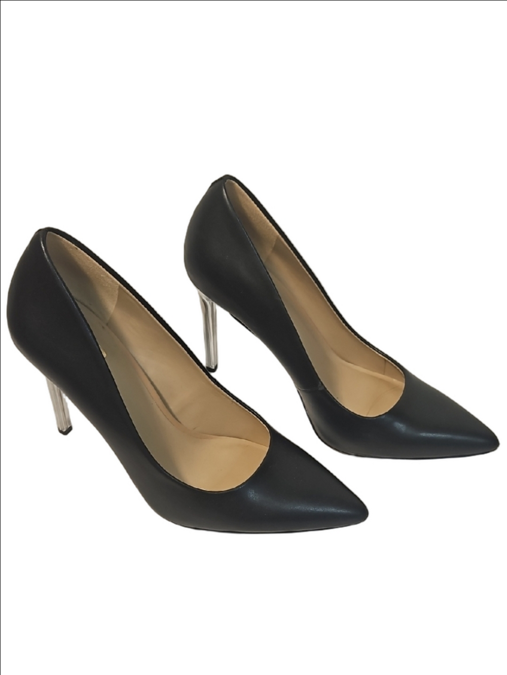 Mix No. 6 Black Pumps with Clear Stiletto Heel Size 8 1/2